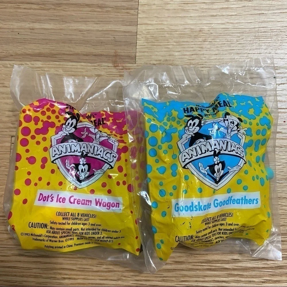 Animaniacs Toys NEW Vintage Dot’s Ice Cream Wagon Goodskate Goodfeathers